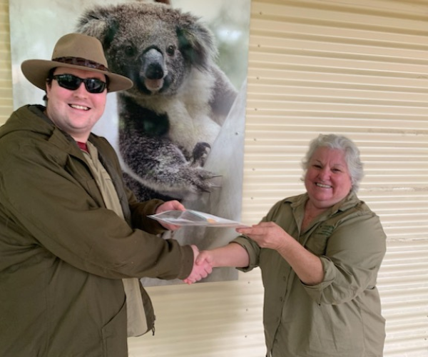 We operate a community native plant nursery and issue koala food trees for $1 each to landholders in the Northern Rivers